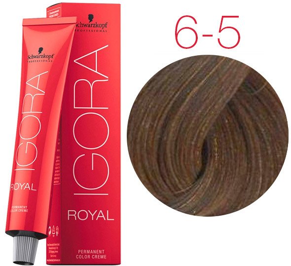 

Крем-краска для волос Schwarzkopf Professional Igora Royal Permanent Color Creme 6-5 60 мл