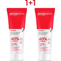 Dermanorma Крем UreaLab для огрубевших участков тела с мочевиной 40% (100 мл + 100 мл)