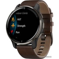Умные часы Garmin Venu 2 Plus (черный/коричневый)