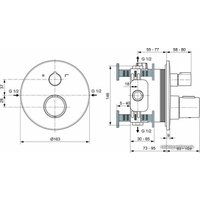 Душевая система  Ideal Standard Ceratherm C100 7 in 1 A7573AA