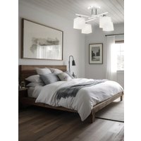 Люстра средней высоты Aitin Pro НПБ 02-4x60-101 N5985/4 (белый/хром)