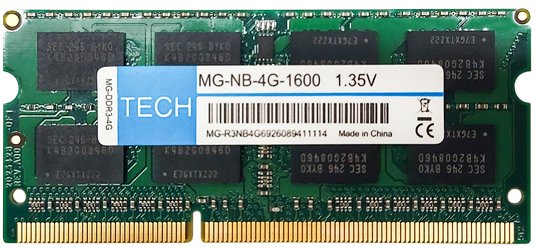 

Оперативная память Tech 4ГБ DDR3 SODIMM 1600МГц