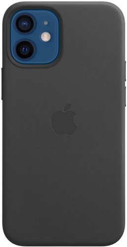 Чехол для телефона Apple MagSafe Leather Case для iPhone 12 mini (черный)