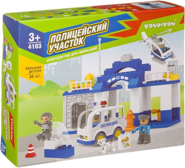 

Конструктор Bondibon Полицейский участок ВВ4103