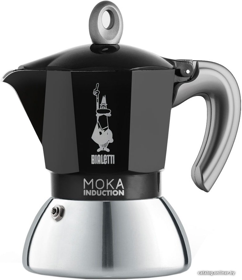 Гейзерная кофеварка Bialetti New moka induction (2 порции, черный)
