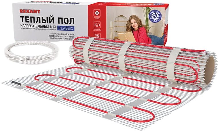 

Нагревательный мат Rexant Classic RNX-2.0-300 2 кв.м. 300 Вт