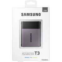 Внешний накопитель Samsung Portable SSD T3 2TB [MU-PT2T0B]