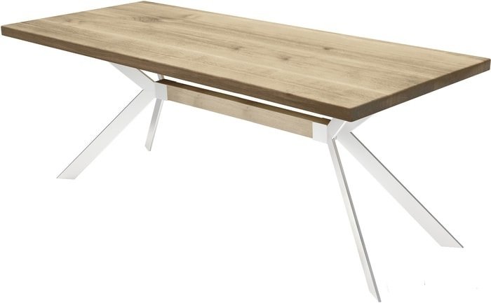 

Кухонный стол Buro7 Арно Классика 180x80x76 (дуб беленый-белый)