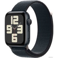 Умные часы Apple Watch SE 2 44 мм (алюминиевый корпус, полуночный/полуночный, нейлоновый ремешок)