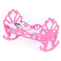 Кроватка для кукол Полесье сборная с бумажной куклой и постельным бельём 69801