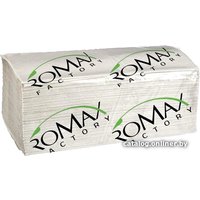 Бумажные полотенца Romax серые (200 листов) в Гомеле