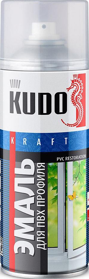 

Эмаль Kudo для ПВХ профиля KU-6101 0.52 л (белый)