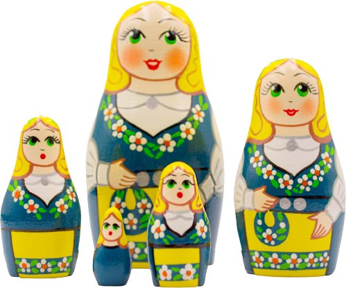 

Развивающая игра Брестская Фабрика Сувениров В шведском народном костюме (набор 5 шт)