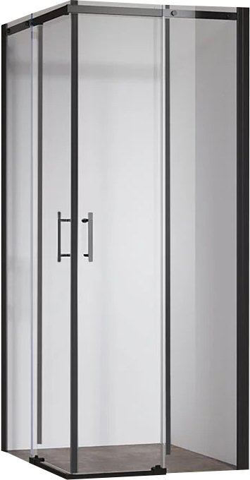 Душевой уголок Veconi 90x90 RV50B-9090-01-C8 (стекло прозрачное/черный)