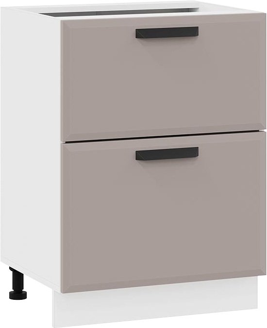 

Шкаф напольный Трия Тиана 1Н6Я2 (белый/мокко супермат)