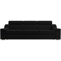 Диван Лига диванов Линдос (микровельвет, черный)