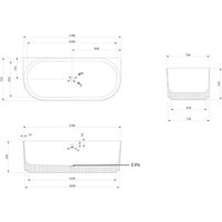 Ванна Abber Stein AS9630 (белый матовый)