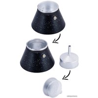 Гейзерная кофеварка Kamille KM 2514MR