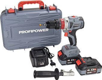 

Ударная дрель-шуруповерт Profipower MKDHP-18V (с 2-мя АКБ, кейс)