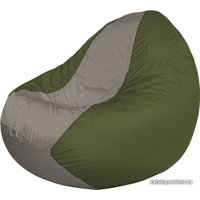 Кресло-мешок Flagman Classic К2.1-121 (оливковый темный/серый)