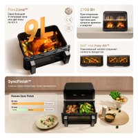 Аэрогриль (аэрофритюрница) Trouver Air Fryer FD20 Pro AF-5518ATB (черный)