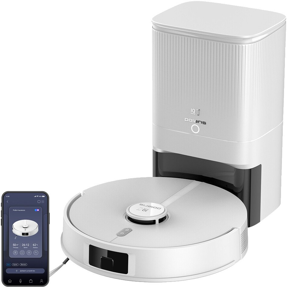 

Робот-пылесос Polaris PVCRDC 5006 Wi-Fi IQ Home (белый)