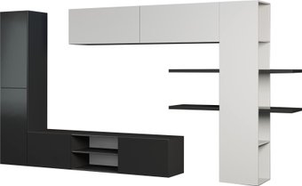 Горка КМК Мебель Альда 0917 (белый/черный/белый)