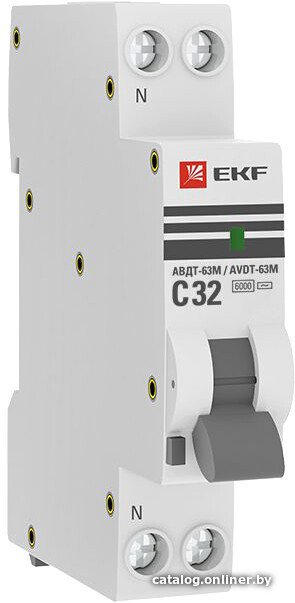 Дифференциальный автомат EKF PROxima АВДТ-63М 32А30мА DA63M-32-30