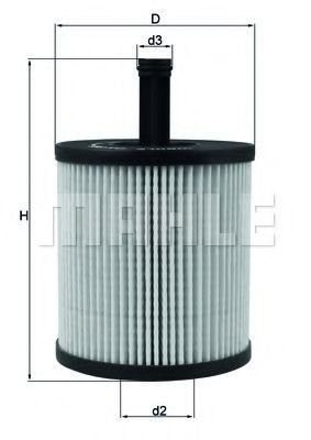 

Масляный фильтр Mahle Knecht OX556D
