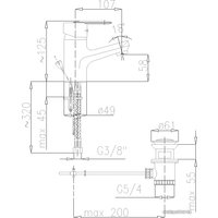 Смеситель Armatura Cyrkon 582-815-00