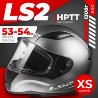 Мотошлем LS2 FF353 Rapid 2 Solid (XS, серый матовый)