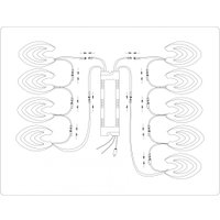 Припотолочная люстра Ambrella light FA4547/3+3 WH