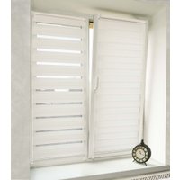 Шторы день-ночь Delfa Сантайм День-Ночь Масо МКД DN-41602 (68x215, белый)