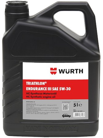 

Моторное масло Wurth Triathlon Endurance III 5W-30 5л