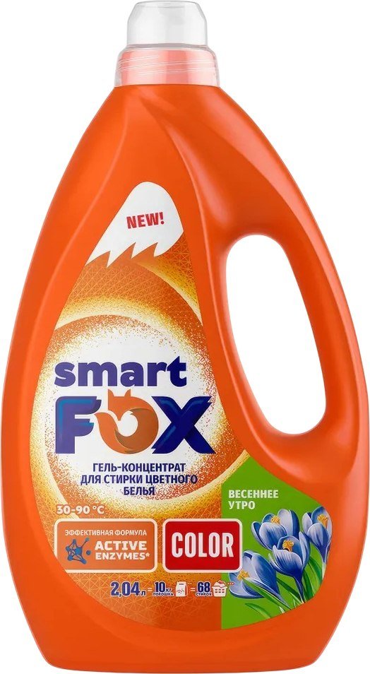

Гель для стирки Smart FOX Color Весеннее утро 190011 (2.04 л)
