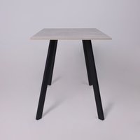 Кухонный стол ЭлиГард Solo 102x67 (бетон/черный)