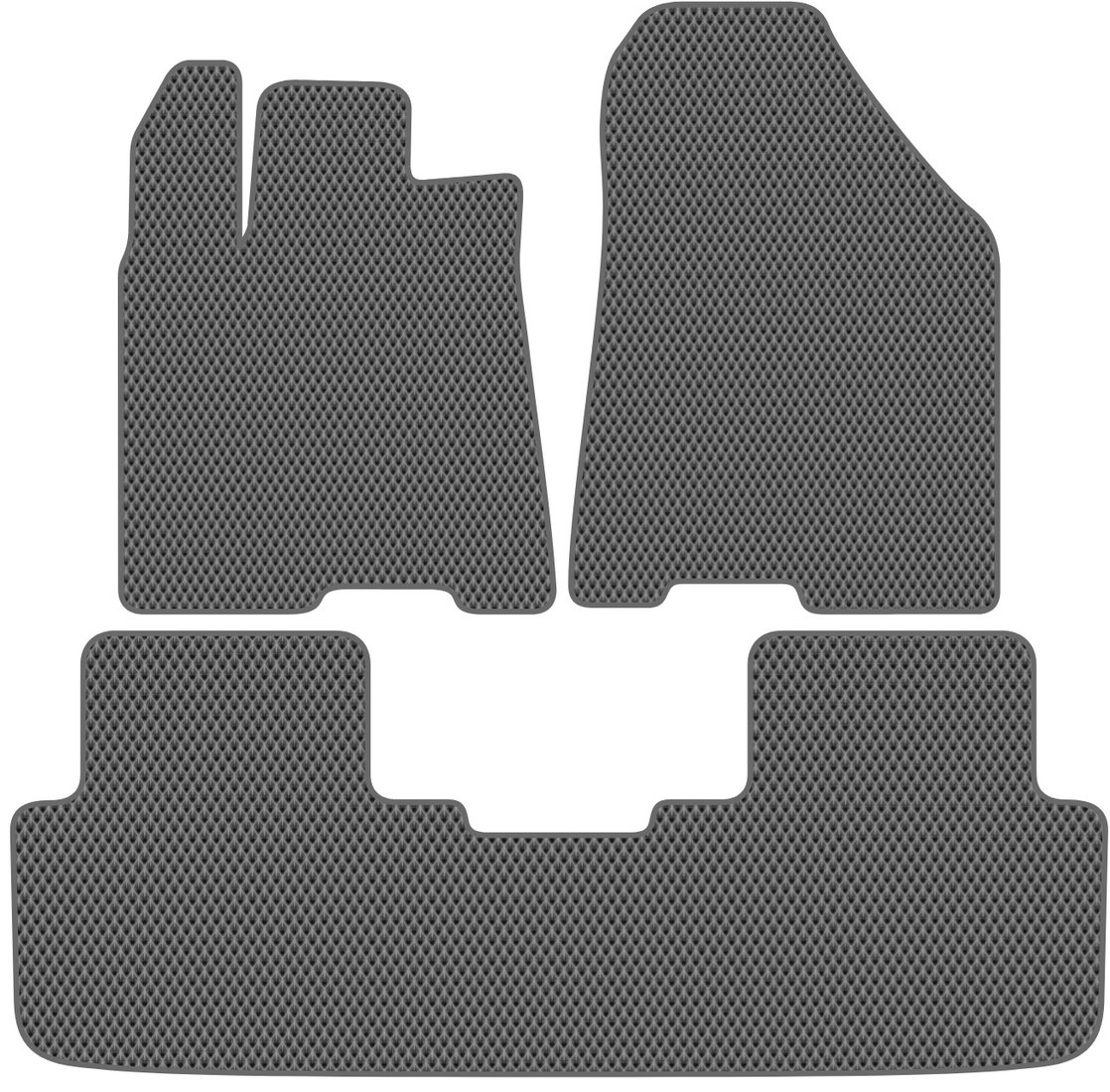 

Комплект ковриков для авто Alicosta Changan CS95 II (suv) 2023 - Н.В. (серый, ромб)