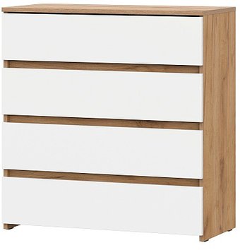 Комод NN мебель МС Некст К 4 ящика (дуб золотой/белый)