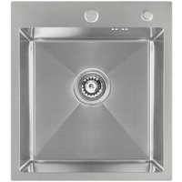 Кухонная мойка Diamond 450*500, коландер, дозатор SATIN DECOR в Бресте