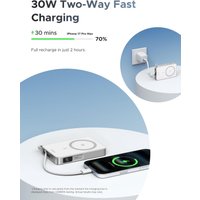 Внешний аккумулятор Ugreen MagFlow PB773 10000mAh (белый)