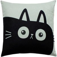 Декоративная подушка Matex Meow. Chubby 62-080 (мятный/черный)