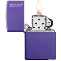 Зажигалка Zippo Classic Purple Matte Zippo Logo 237ZL