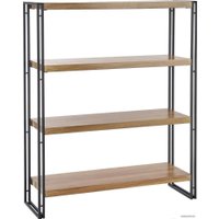 Стеллаж Halmar Bolivar Reg-1 (дуб золотой/черный)