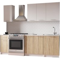 Готовая кухня Мебель-АРС Лион 1.8 м (дуб сонома/белый)