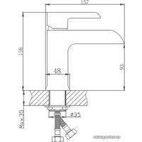 Смеситель Haiba HB10805-8 (белый)