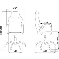 Игровое (геймерское) кресло AksHome Драйв (черный/белый)