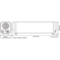 Бактерицидный рециркулятор Navigator NUR-01-215-G13-WH (30 м3/ч)