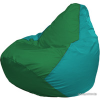 Кресло-мешок Flagman Груша Г2.1-243 (зелёный/бирюза)