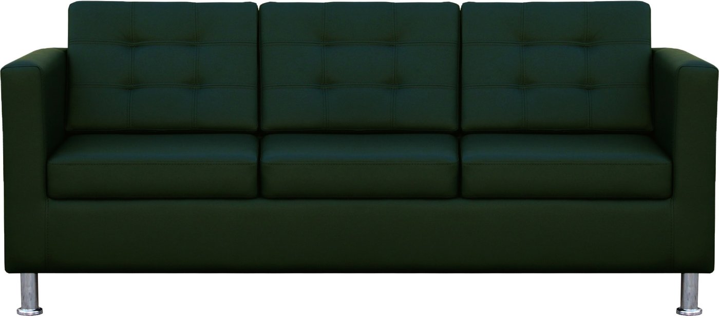 

Диван Brioli Дилли клетка трехместный (экокожа, L15 зеленый)