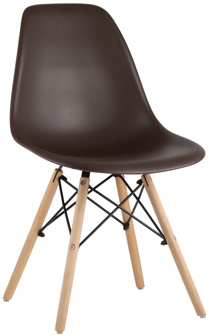 

Стул Stool Group Eames DSW (коричневый)